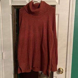 Time and Tru XL (16-18) Rust Cowl Neck Sweater EUC. Worn once last season.